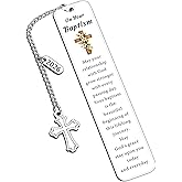 Baptism Gifts for Teen Girls Boys Christening Gifts for Godson Easter Basket Stuffers Baptism Bookmark for Bible Lovers Bible Book Markers Religious Catholic Confirmation for Daugher Son