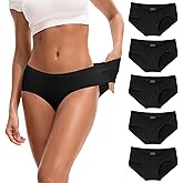 INNERSY Women's Soft & Thin No Show Modal Underwear Quick Dry Panties for Summer 5-Pack