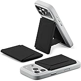 MOFT Magsafe Wallet, 8-Card Holder, Magnetic Phone Stand with Pull to Access Design, RFID Blocking, Angle Adjustment & MOVAS Minimalist Snap Field Wallet for Men Travel Essentials, Jet Black