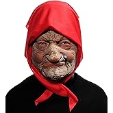 Vmonke Realistic Granny Masks - Lifelike Elderly Face Masks for Costumes, Pranks, and Parties