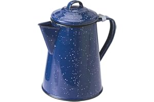 GSI Outdoors Enamel Coffee Pot to Store Hot Coffee, Tea for Camping & Farmhouse - 8 Cup