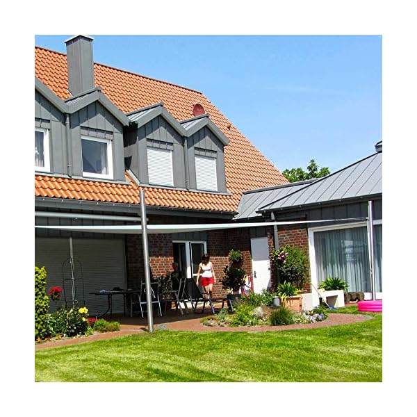 Pina DESIGN seit 1979 - Sonnensegel Stange höhenverstellbar 3m, aus V2A Edelstahl inkl. Zubehör - 4-Fach Flaschenzug-Set… – Bild 7