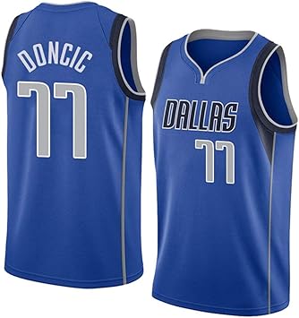 King-mely Hombre Ropa de Baloncesto NBA Dallas Mavericks 77 Doncic ...