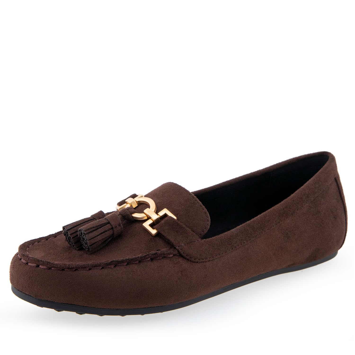 Aerosoles Women’s Deanna Loafer, Java Faux Suede, 6.5