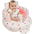 EKEPE Inflatable Baby Chair with Built in Air Pump, Sit me Up Floor Seat for Baby 3 Months & Up, Blow Up Baby Seats for for Infants for Sitting Up - Bunny