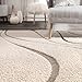 nuLOOM Carolyn Modern Shag Area Rug - 8x10 Shag Area Rug Transitional Cream Rugs for Living Room Bedroom Dining Room Nursery