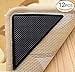 Rug Grippers Carpet Rubber Anti-skid Pad with Rug Double Sided Tape (12PCS , Black)