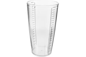 Toyvian 1000ml Graduated Blender Cup Replacement Plastic Mixer Jar Accessory for Smoothies and Juices,