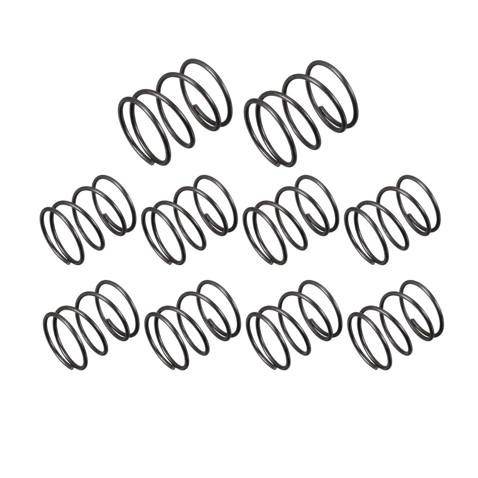 TA-VIGOR 10Pcs Compressed Spring, 1.2mm Wire Dia, 18mm OD, 20mm Free Length Dual Extended Durable Dual Hook Tension Spring for Furniture Screen Doors Repair Projects