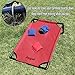 Juegoal 3'x2' Portable Cornhole Set, PVC Framed Corn Hole Toss Game with 2 Cornhole Boards, 8 Bean Bags, Carrying Bag for Indoor Outdoor Yard Beach Game