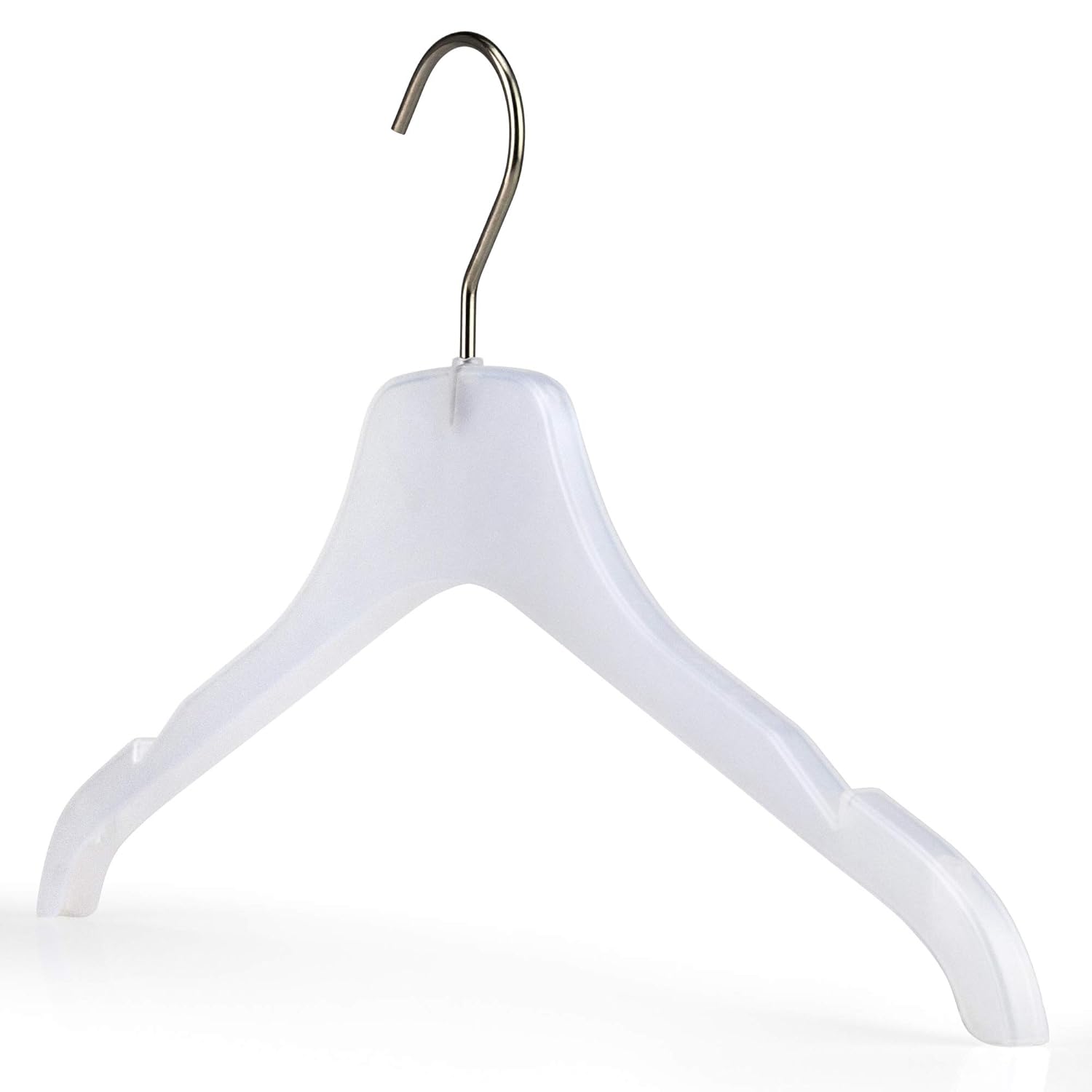 Hangerworld 10 Perchas 42cm Plástico con Ranuras Antideslizantes y