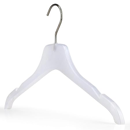 Hangerworld 10 Perchas 42cm Plástico con Ranuras Antideslizantes y