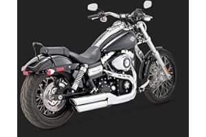 Vance & Hines Twin Slash 3″, Round Slip Ons Chrome 16845