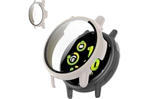 Kimiyaki for Garmin vivoactive 5 Screen Protector Case [Full Coverage], Hard PC Bumper All-Around Protective Accessories for Garmin vivoactive 5 Built-in Tempered Glass Film