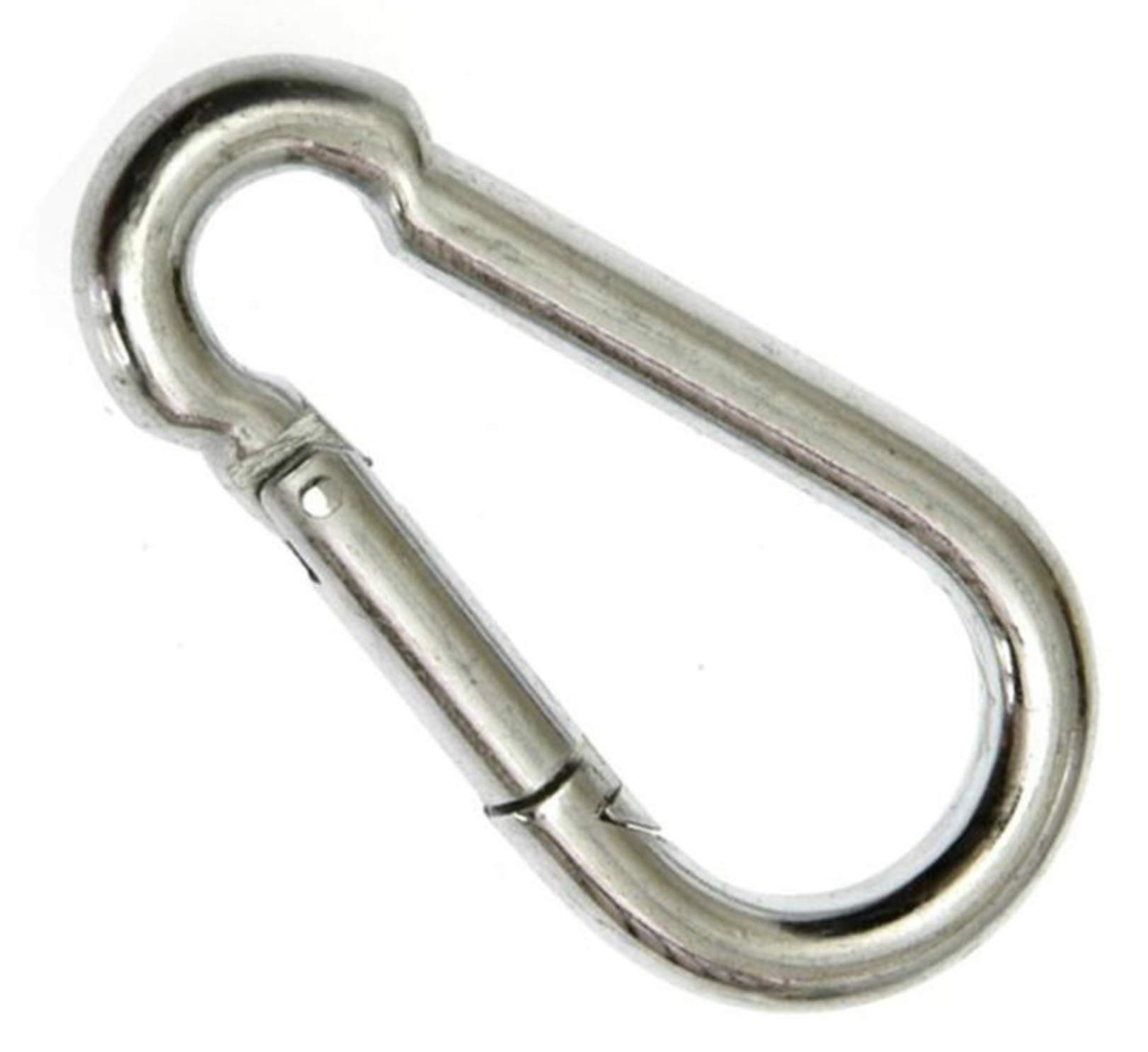 Carabiner NA and 80 x 8 hooks, galvanised, 10 pieces