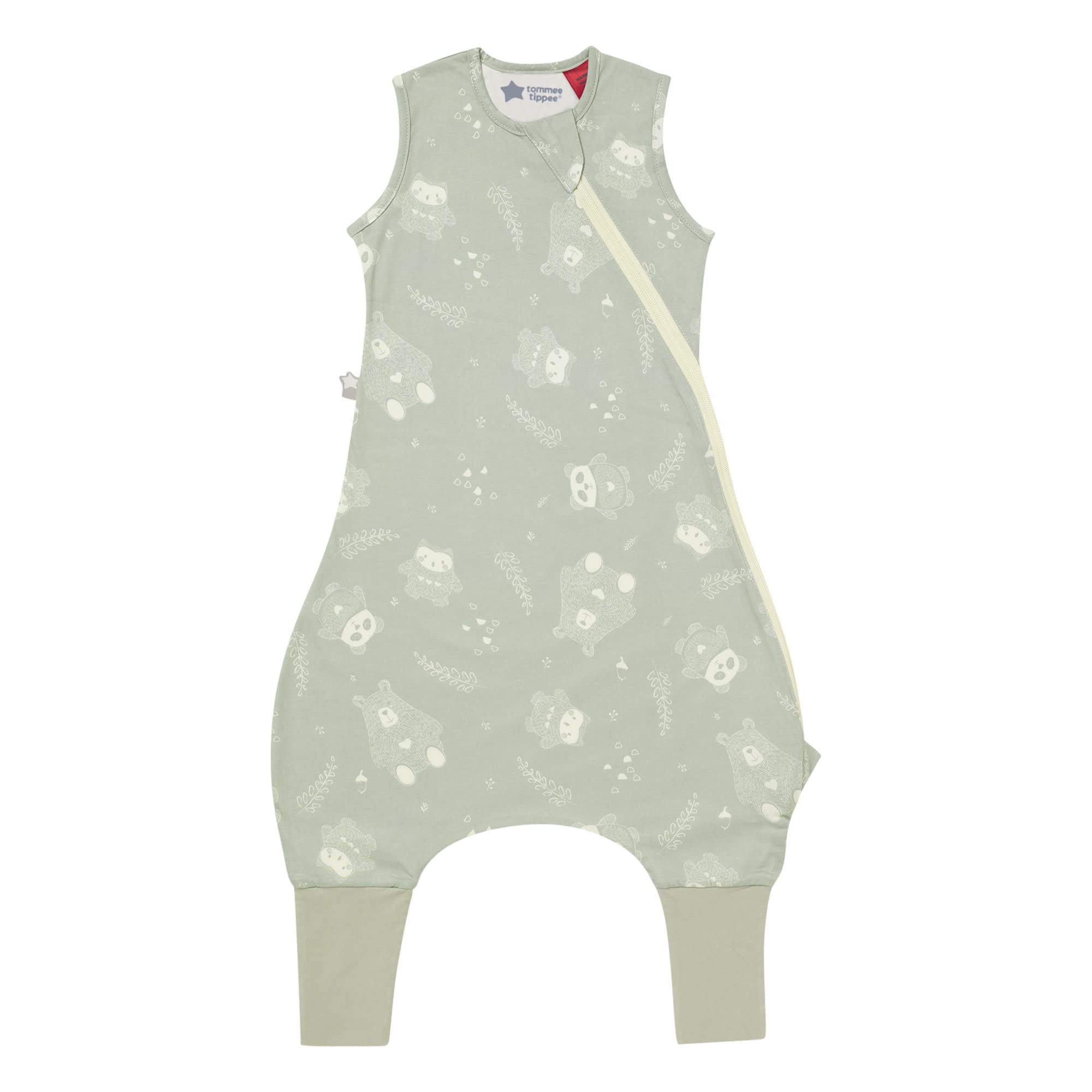 Tommee Tippee Baby Sleeping Bag with Legs, The Original Grobag Steppeebag, Baby Romper Suit, Hip-Healthy Design, Soft Cotton-Rich Fabric, 18-36m, 2.5 TOG, Woodland Gro Friends