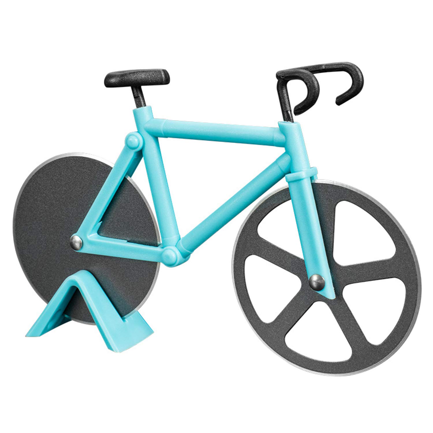 Bicycle Pizza Cutter,Stainless Steel Two-Wheel Bike Pizza Slicer with Sharp Blade for Home Kitchen