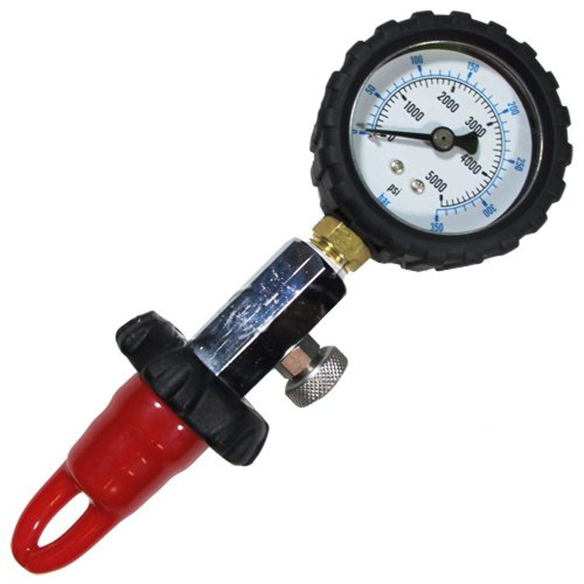 Scuba Choice DIN Tank Pressure Checker - 5000 PSI Gauge | Reliable Stainless Steel Dive Gear for Beginners & Experts