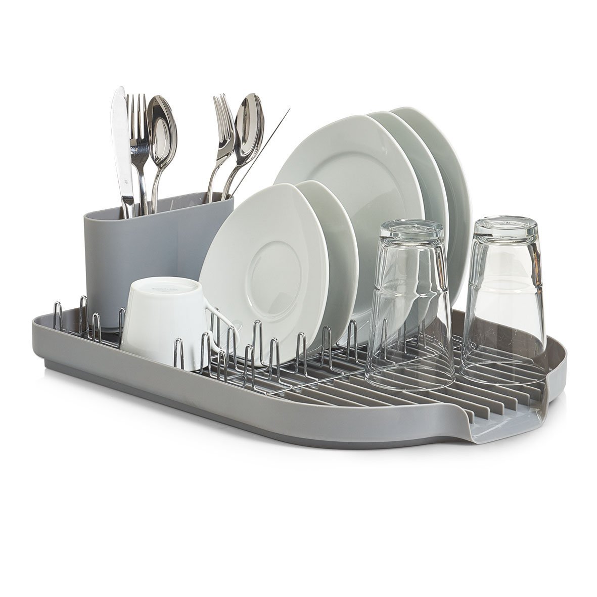 Zeller Dish Drain Rack, Grey