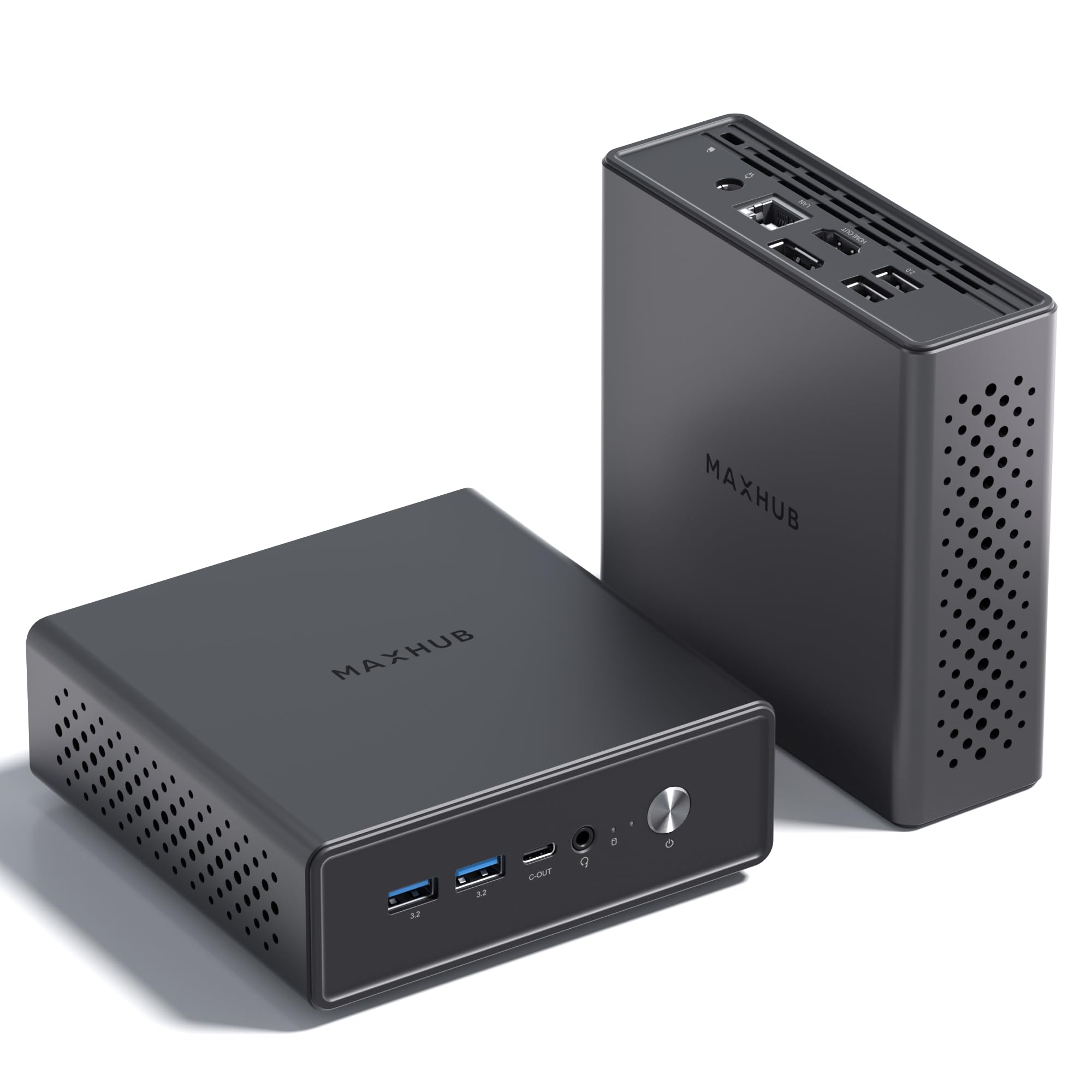 Photo 1 of MAXHUB Mini PC MI20 Mini Computer Intel N100 CPU, 16GB DDR4 512GB M.2 PCIe3.0 SSD Micro PC Support 4K Three Display, Mini Desktop Computer for Office Home School