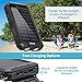 Solar Charger 10000mAh, F.Dorla Portable Solar Power Bank with 5V USB Ports, Durable Solar Phone Charger Plus Flashlight(SOS) for Outdoor Activity/Power Blackout (Waterproof)