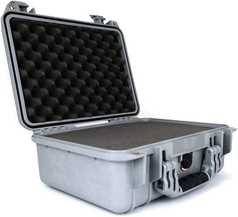 Peli 1450 - Maleta con espuma para cámara, plateado: Amazon.es: Electrónica