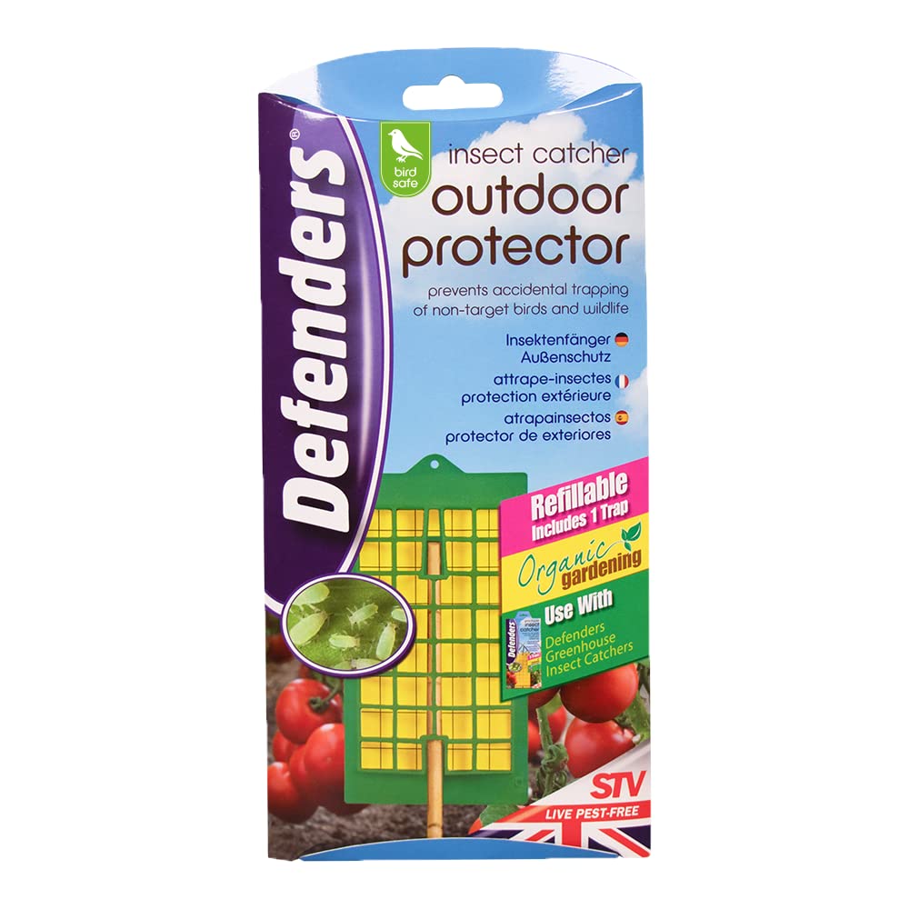 Defenders Greenhouse & Garden Insect Catcher Twinpack All-In-One Kit – Bird-Safe Insect Control for Garden and Greenhouse Insect Pests