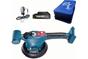 HEIMERDINGER Cordless Tile Vibration Tool,440LB Adsorption 9 Speeds Tile Vibration Leveling Machine with 2.0Ah Battery and Charger,Electric Tiling Tool,Suction Cup Tile Tiler