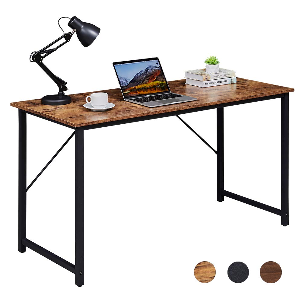 Buy SUPERJARE 55 Inches Computer Desk, Sturdy Home Office Desk for