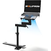 MELIPRON No-Drill Truck Laptop Mount Fit for 19-26 Chevy Silverado, Sierra | Vehicle-Specific Laptop Holder with Cooling Fans Fit for Chevrolet Tahoe/Yukon, Adjustable Mobile Workstation, ME-CHEV-TRK-08