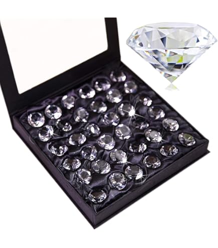 Amazon.com: TG,LLC Big 60mm Crystal Clear Cut Glass Diamond Jewel