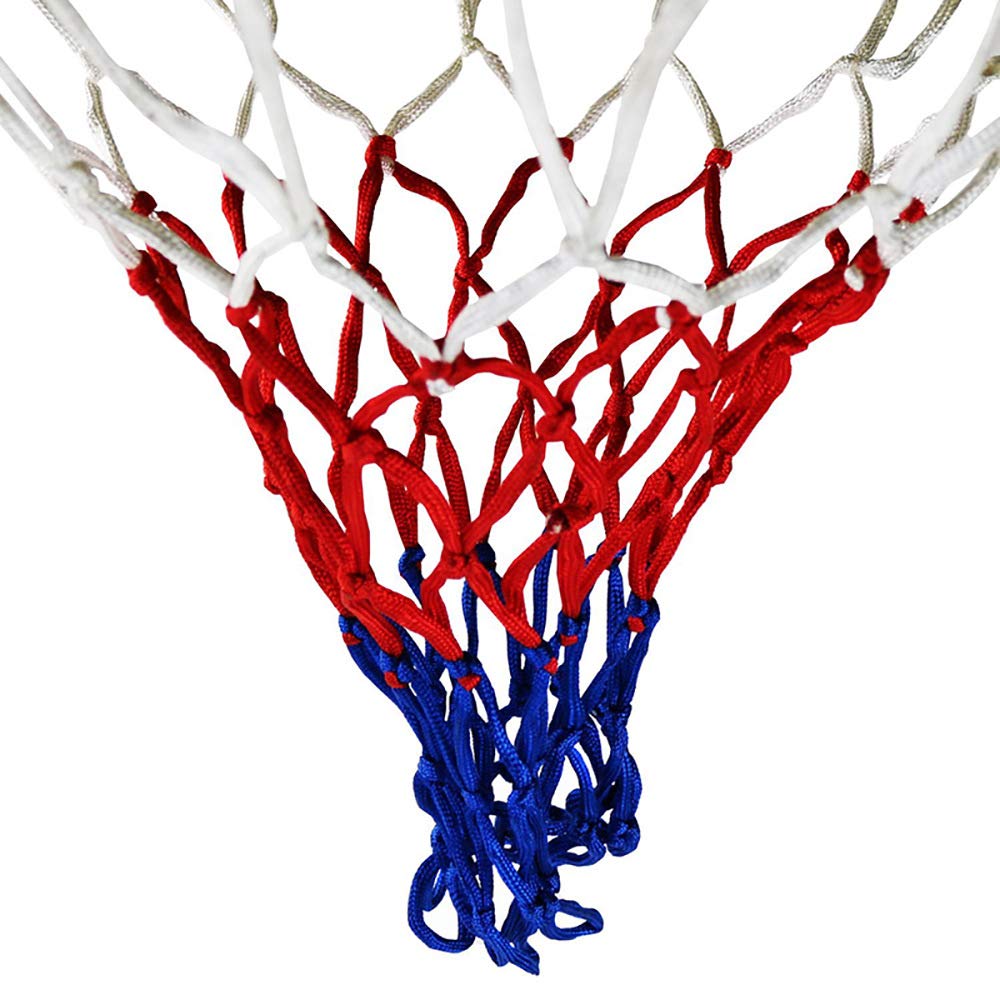 TOP-MAX Basketball Net Sports Equipment Tri-colored Nylon for Indoors and Outdoors Garden Home Gym Equipment 1PCS
