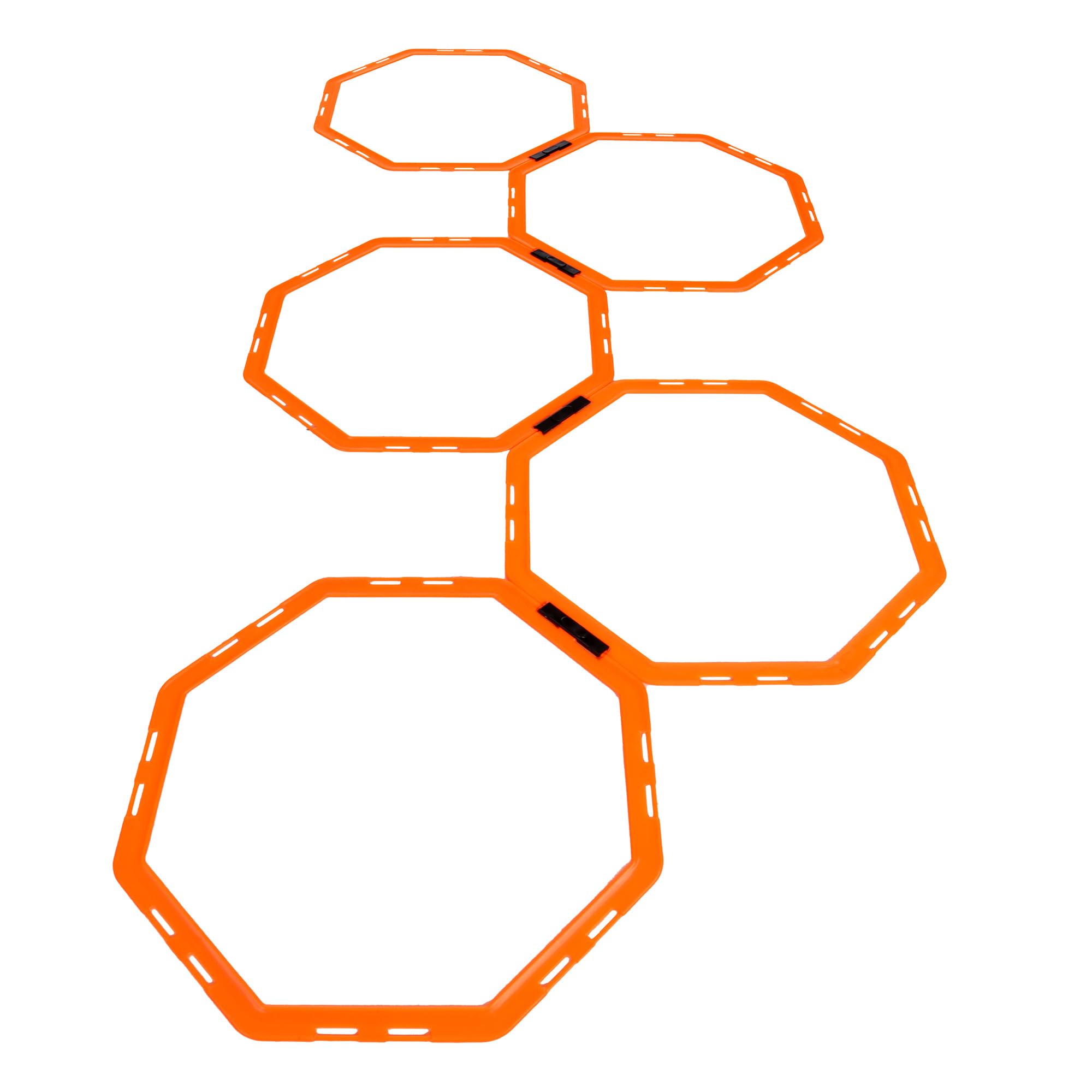 FLICK 2 In 1 Octa Speed Rings – Speed Agility Ladder With Hurdle Capability - Multi-Sport Agility Training Equipment – Football Agility Training Set