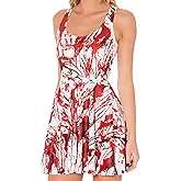Sister Amy Women's Pattern Printed Elastic Sleeveless Shaping Camisole Skater