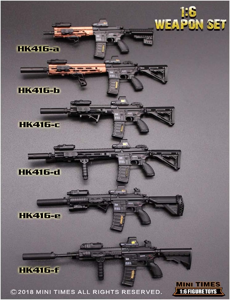SZDM 1/6 Soldier Weapon Model HK416 Suitable for Dress Up HT VERYCOOL TBLeague Hottoy Phicen (A)
