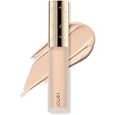 Jouer Essential High Coverage Liquid Concealer - Brightening Concealer - Color Corrector for Under Eye Dark Circles, Spot Coverage, and Eye Primer - Soft Matte Finish, Creme