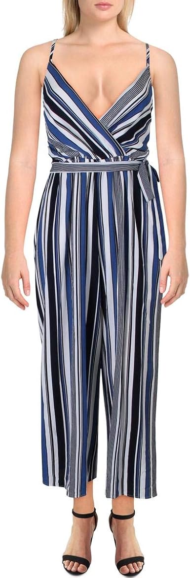 Amazon Com Love Ady Womens Crepe Polka Dot Jumpsuit Clothing