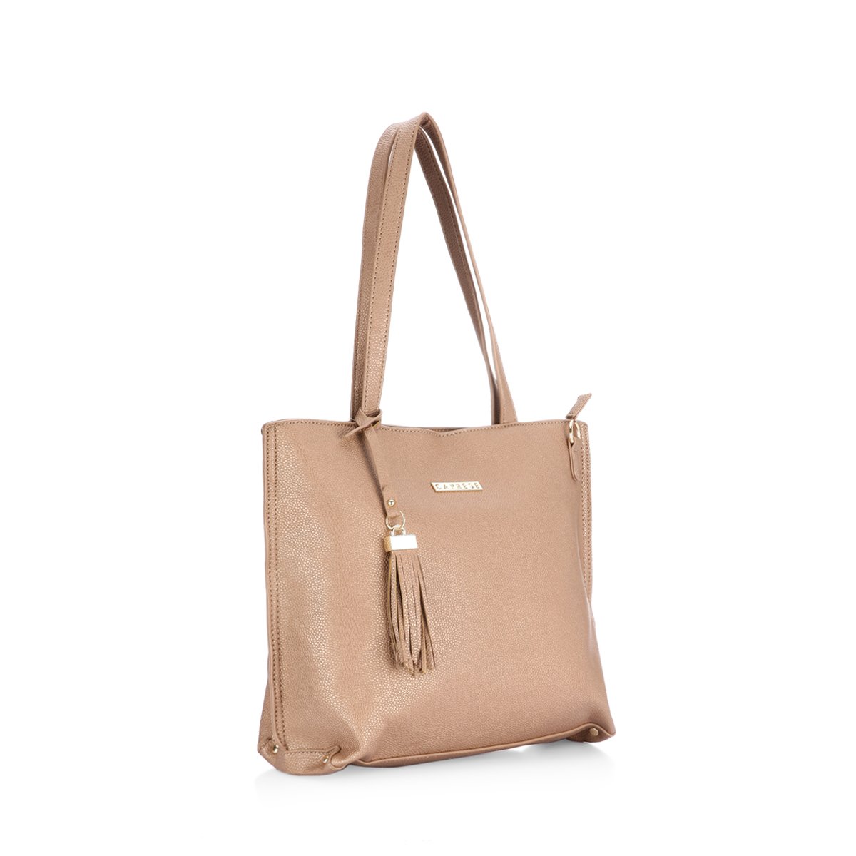 caprese women's tote bag (metallic brown)