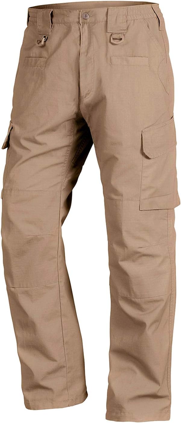 HARD LAND Men's Waterproof Tactical Trousers Ripstop Outdoor Work Cargo Pants with Elasticated Waist for Hunting Hiking