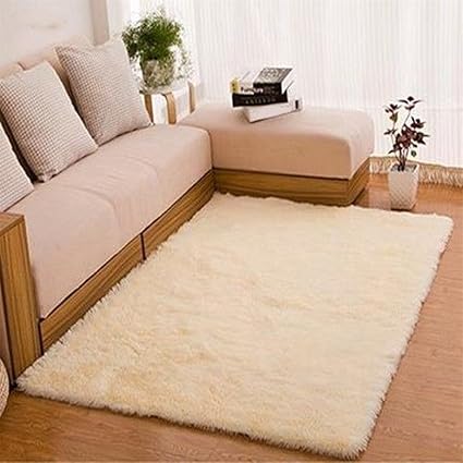 Suberde Home Living Room Bedroom Floor Carpet Mat Soft Anti Skid Rectangle Area Rug Size 40 60cm Beige Amazon Co Uk Kitchen Home