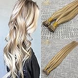 Googoo Highlighted Blonde 18/613 Ombre Hair Extension I Tip Blonde Fusion Hair Extensions 50 Strands 1g/s 50gram 20inch