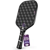 YVmove 16mm 18K T800 Carbon Fiber Pickleball Paddle, USAPA Approved | Raw Carbon Texture for Exceptional Spin, Enhanced Control &amp; Precise Shot Placement with Thermoformed Uni-body Construction
