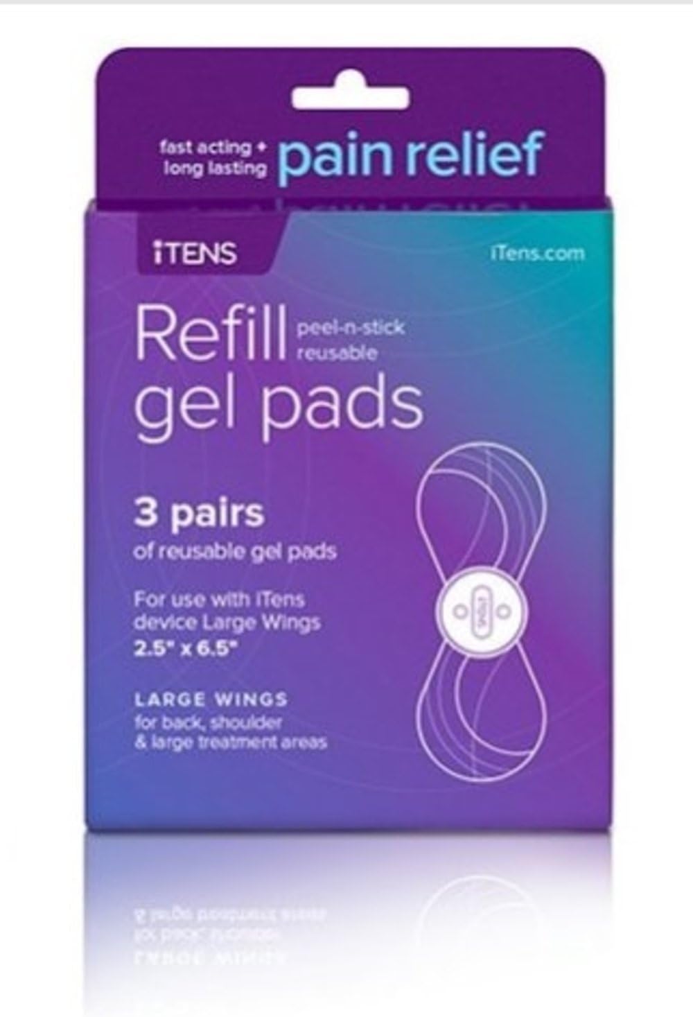 Large Wings Gel Pads (3 pack) for the iTENS