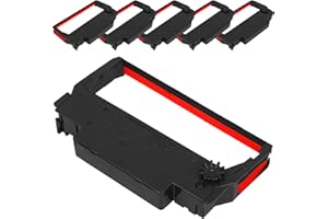 Cabilock 6Pcs Black Red Ink Ribbon Holder for Cash Register Printers Tm-U220 U230 U210 Tm-U370 U300C Erc30