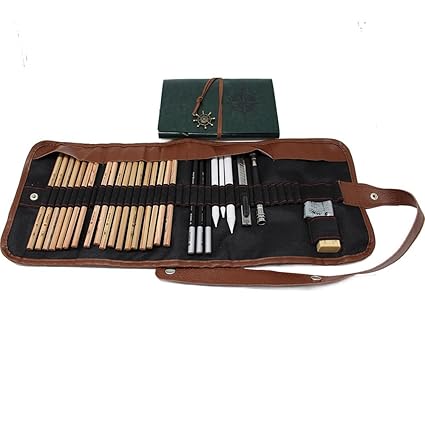 Amazoncom Hewnda Sketching Pencil Set Sketchbook 18