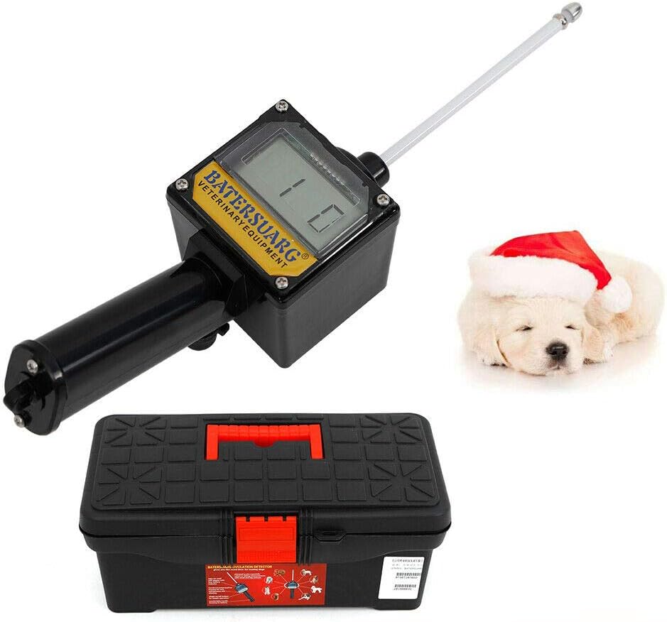 QIZHI Dog Ovulation Detector Tester Dogs Canine Mating Detecting Pregnancy Planning for Breeder Canine Mating+Case