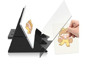 TRTYEF Optical Drawing Board, Portable Image Tracing Board for Phone and Tablets, Drawing Projector Light Copy Pad for Beginners Students Artists