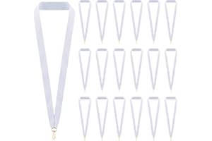 TAIYIN 30 Pieces Award Ribbon Medal Ribbons Neck Ribbons for Medals Flat Medal Lanyards Ribbon Lanyard with Snap Clips for Competitions Sports Meeting Party Student Awards