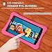 MoKo Samsung Galaxy Tab A 7.0 Case - Kids Friendly Ultra Light Weight Shock Proof Super Protective Cover Case for Samsung Galaxy Tab A 7.0 Inch Tablet 2016 Release (SM-T280 / SM-T285 Version), MAGENTA