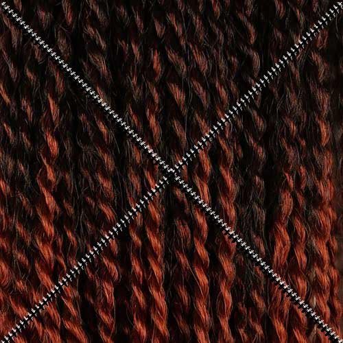 Senegal Soul Microbraid Twists Synthetic Extension Hair T1B/130 by Fashion Source